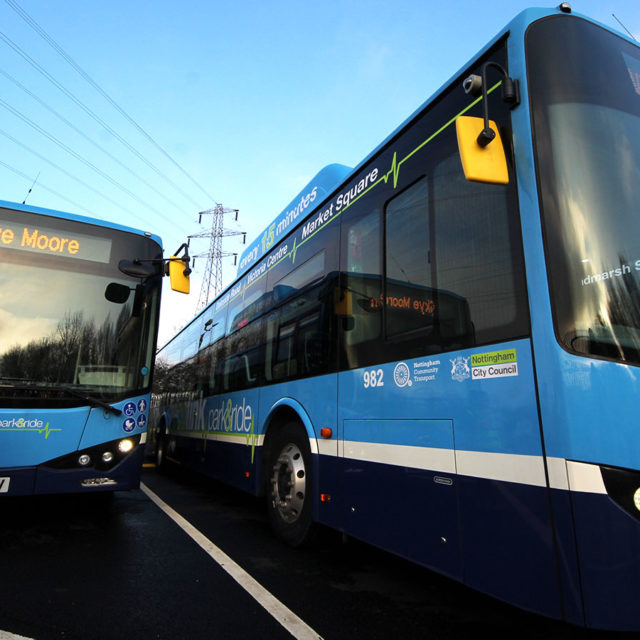 nottingham community transport electric bus transport