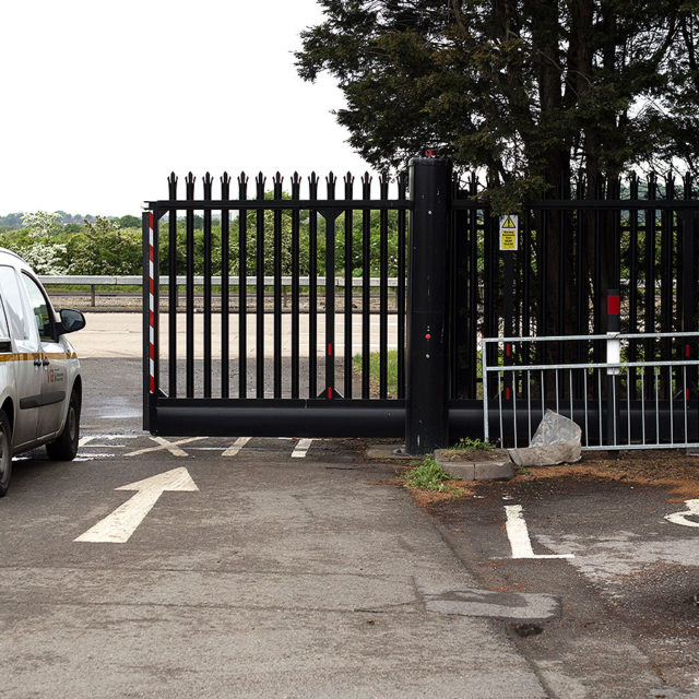 nottinghamshire county council gamston powered sliding gates