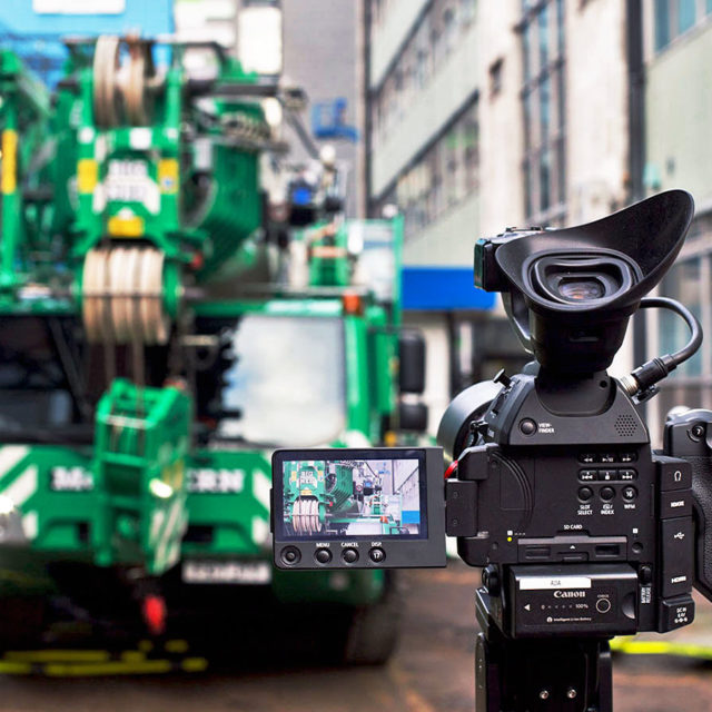 mcgovern crane hire filming camera