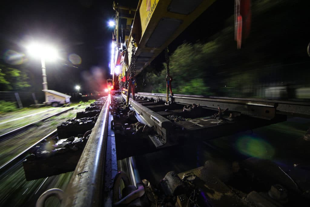 llanwern site network rail track replacement