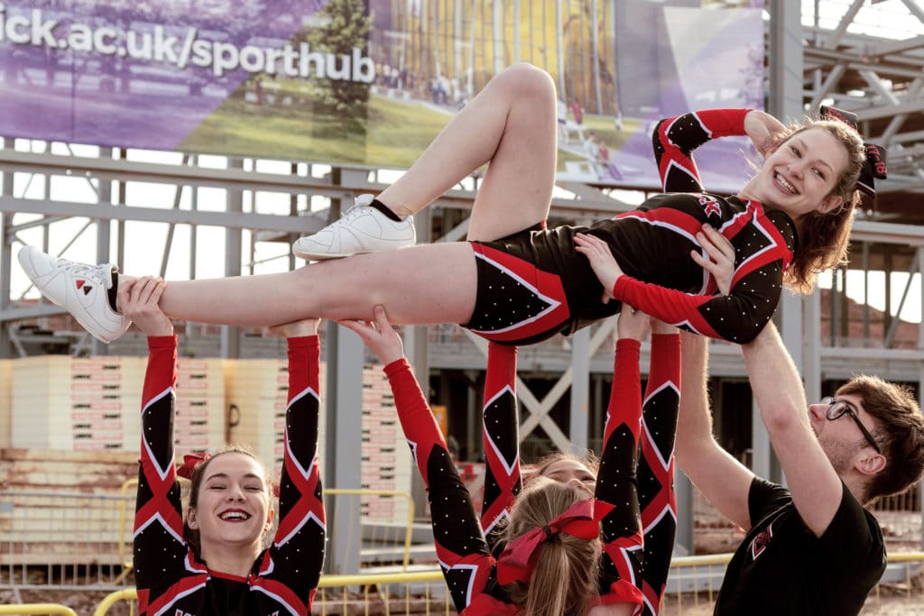 Cheer, team, squad, lift, Warwick Sport,