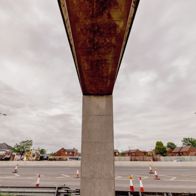 A52 footbridge, Brian Clough Way, Derby, Derby City Council,