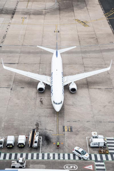 Plane Parked in Airport