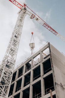 Crane on Construction Site